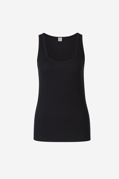 TOTEME Mujer Barcelona Top Tirantes Canalé color Negro sku 782-001612 02 - Foto 1
