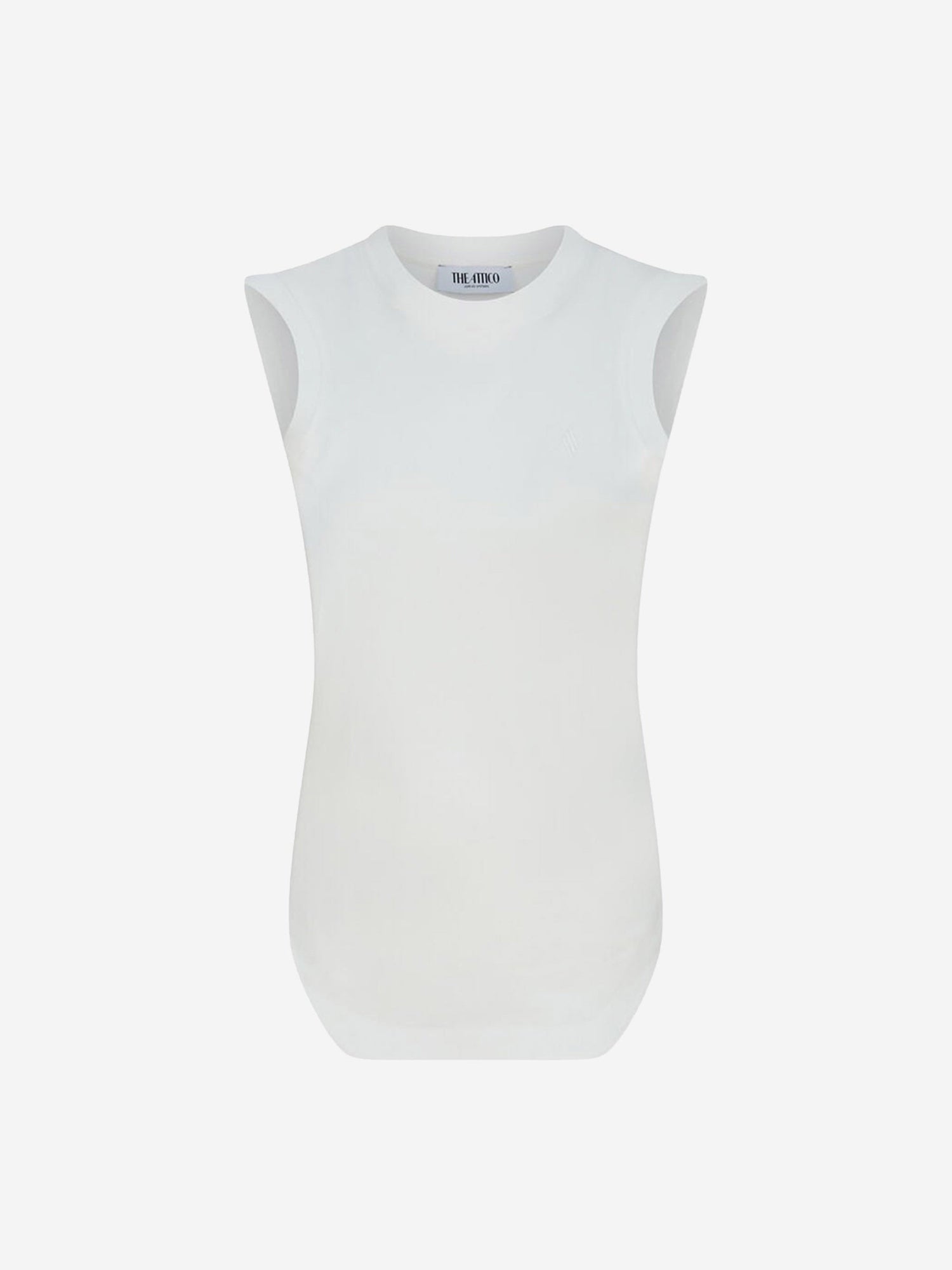 Outlet online The Attico Mujer Top Reese Algodón color Blanco sku 782-001686 01 - Foto 1