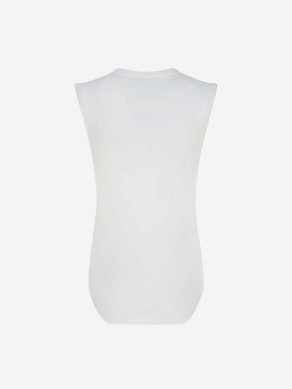 The Attico Mujer Barcelona Top Reese Algodón color Blanco sku 782-001686 01 - Foto 2