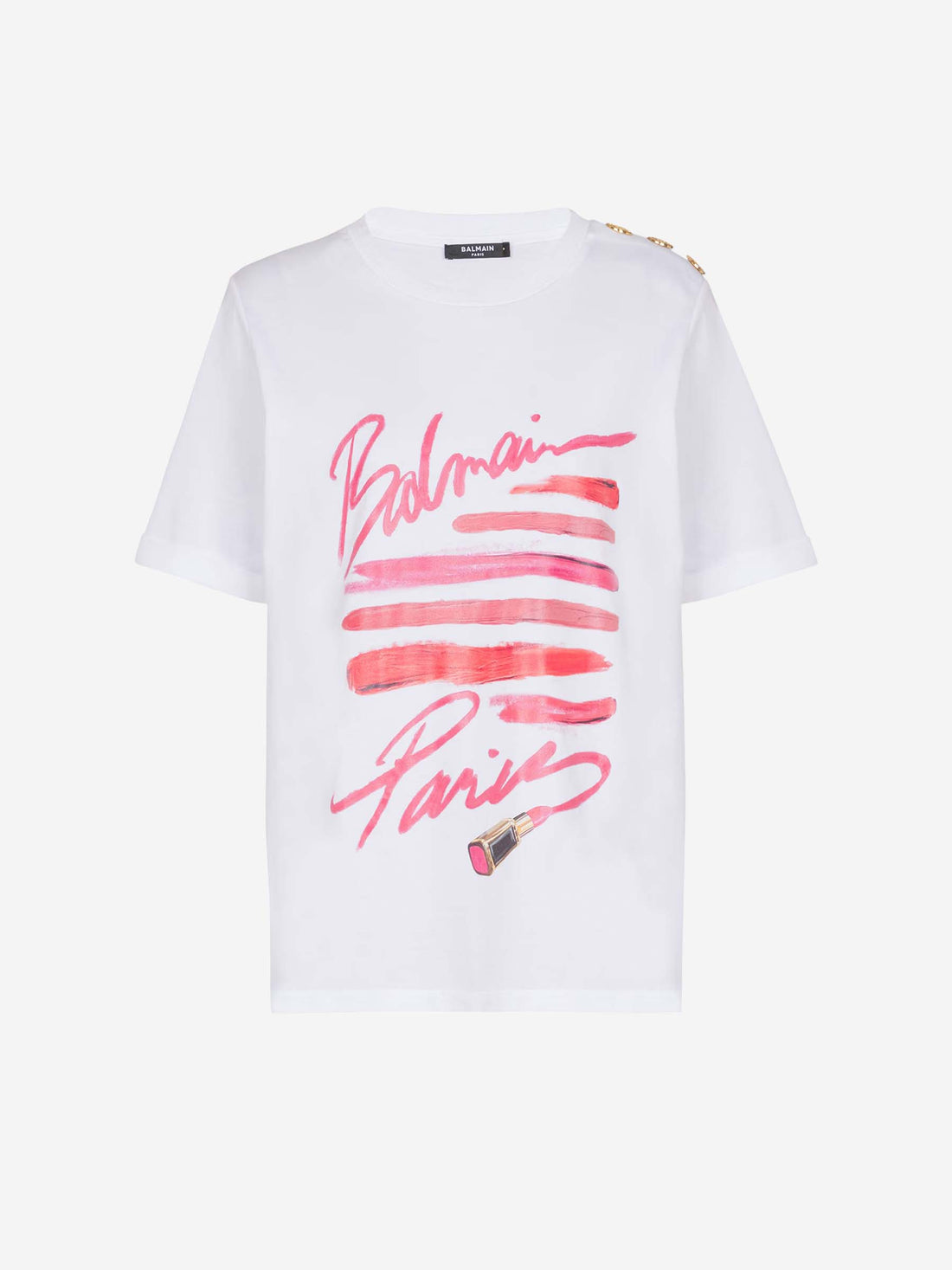 Balmain Mujer Barcelona Camiseta Estampado Algodón color Blanco sku 782-001737 01 - Foto 1