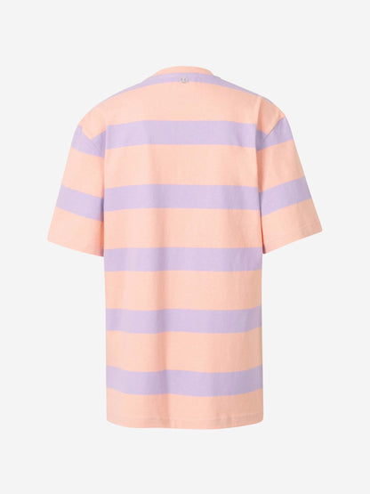 Rabanne Mujer Barcelona Camiseta Listada Algodón color Coral sku 782-001741 01 - Foto 2
