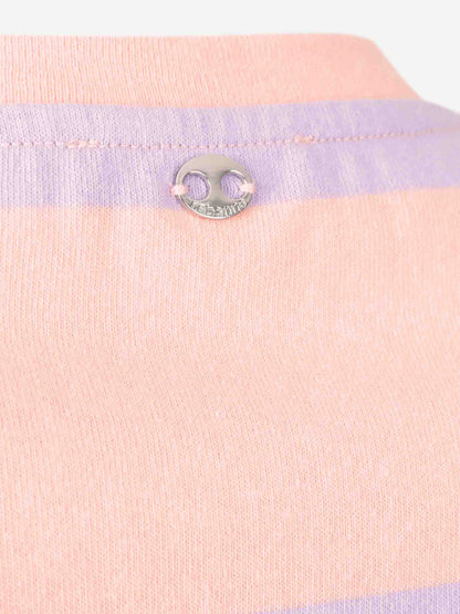 Rabanne Mujer Barcelona Camiseta Listada Algodón color Coral sku 782-001741 01 - Foto 4