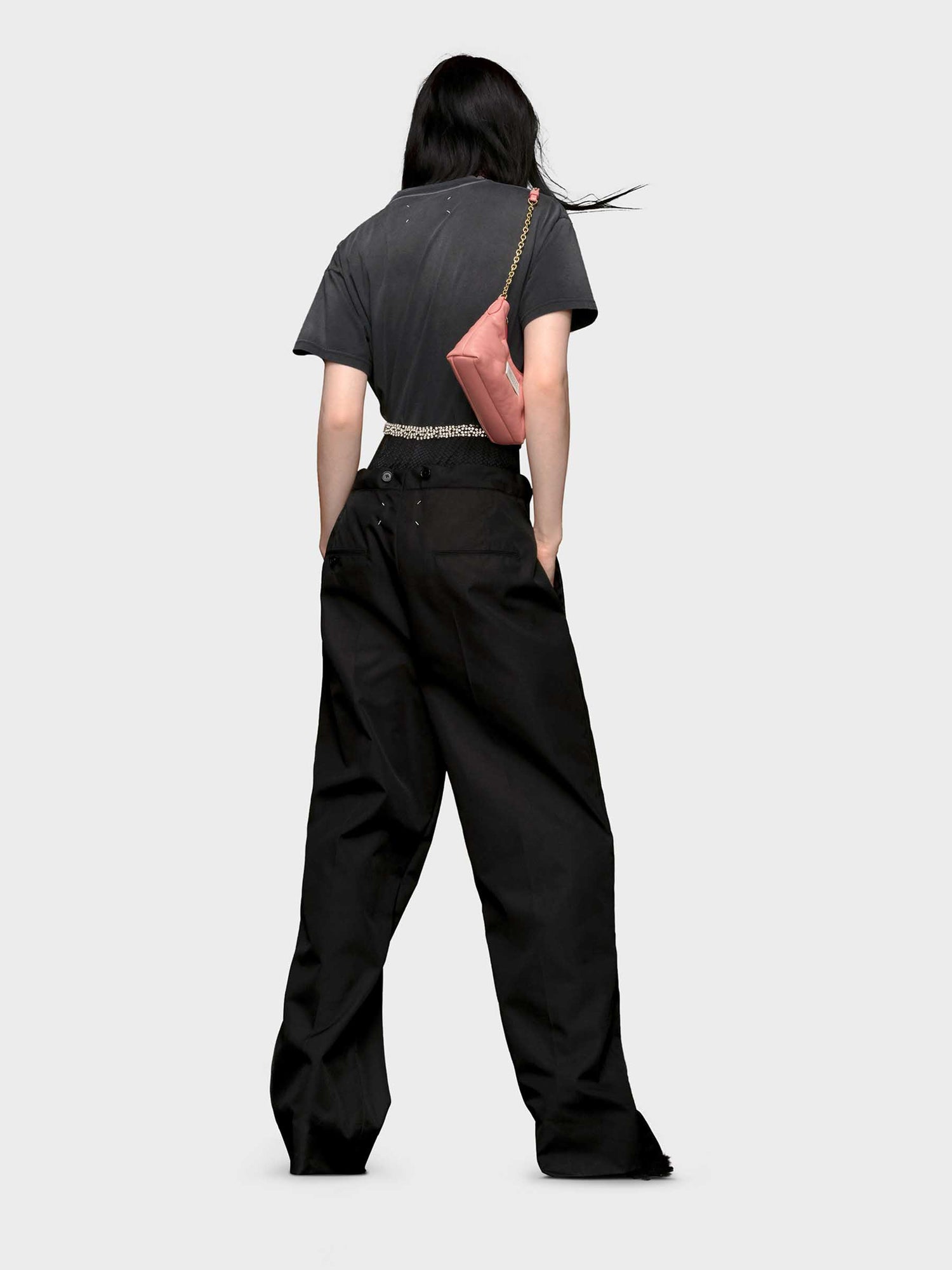 Outlet online Maison Margiela Mujer Camiseta Cuello Redondo color Gris Antracita sku 782-001763 01 - Foto 3