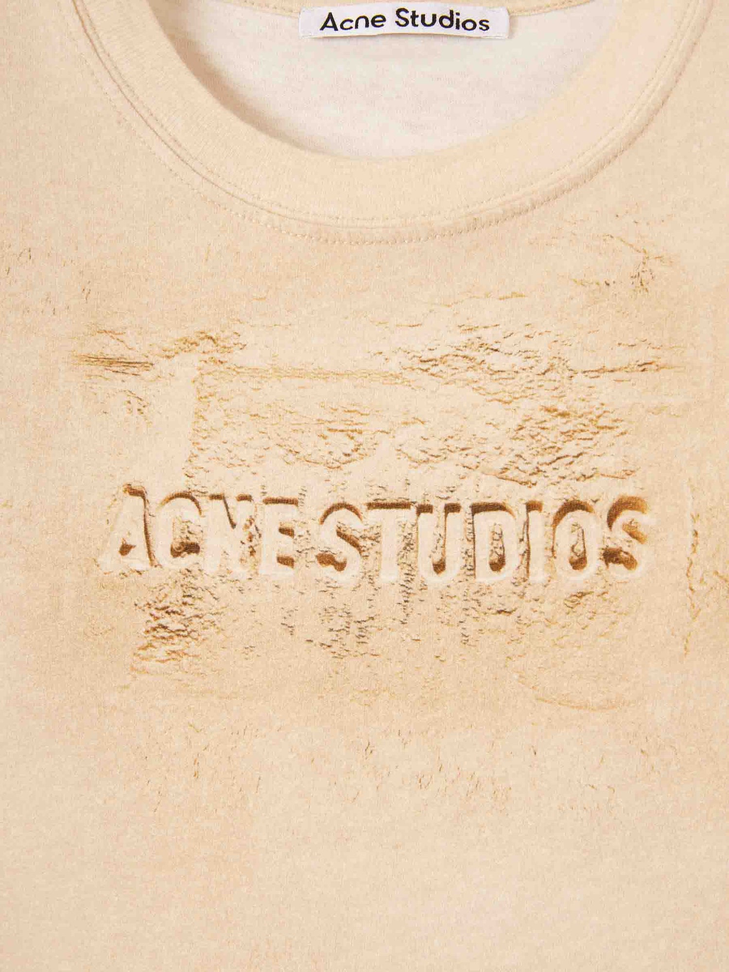 Outlet online Acne Studios Mujer Camiseta Estampada color Amarillo Claro sku 782-001777 01 - Foto 3