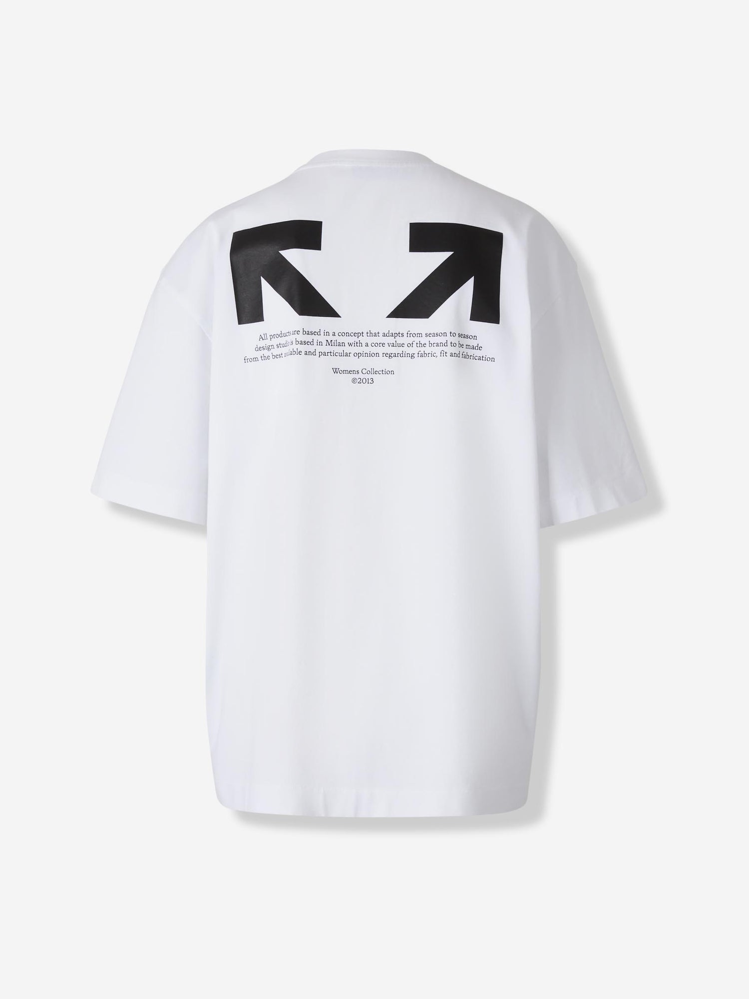 Outlet online Off-White Mujer Camiseta Cuello Redondo color Blanco sku 782-001782 01 - Foto 2