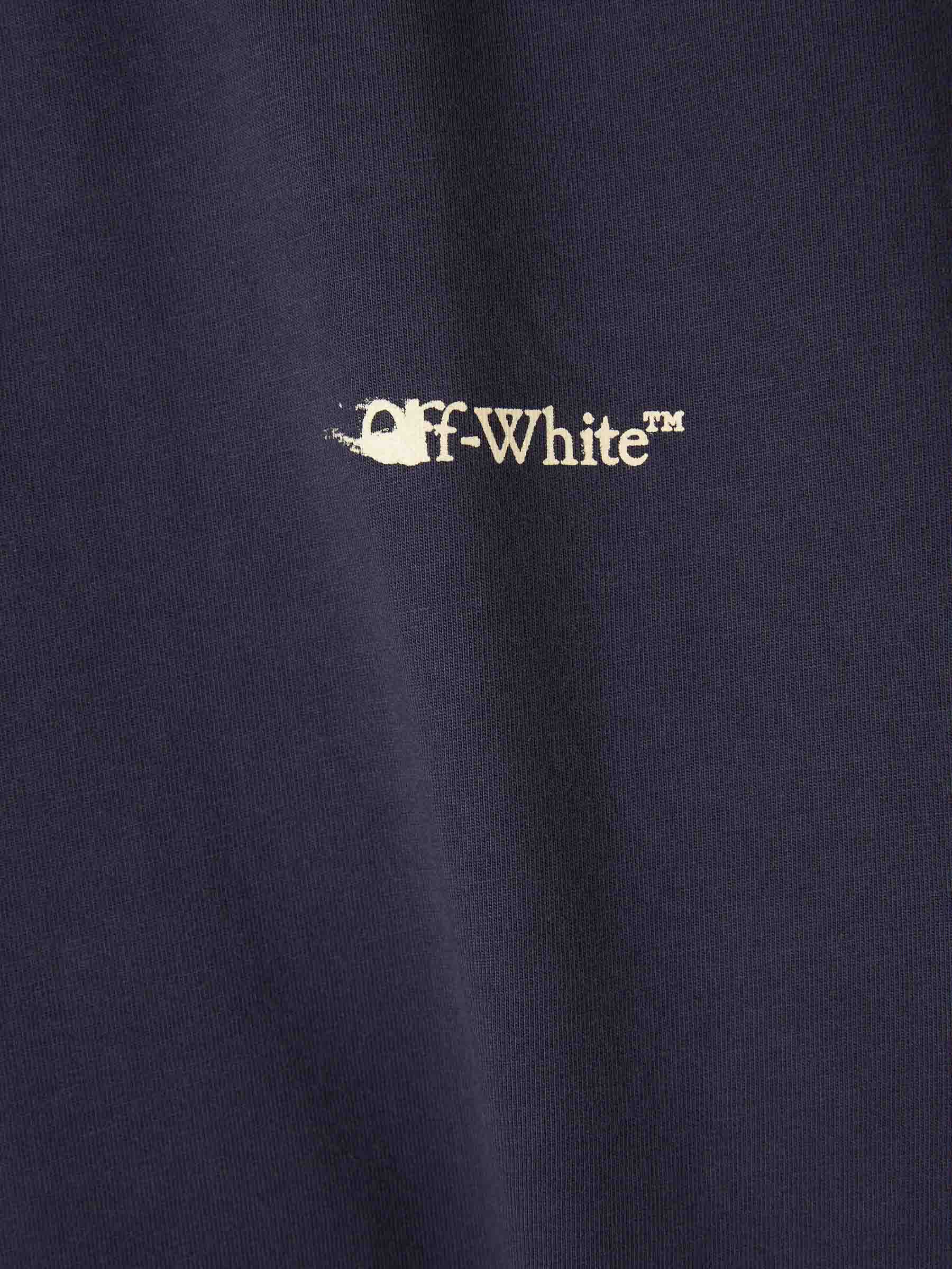Outlet online Off-White Mujer Camiseta Cuello Redondo color Azul Noche sku 782-001784 01 - Foto 4