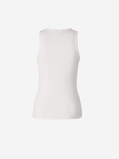 Outlet online Rabanne Mujer Top Signature Piercing color Blanco sku 782-001809 01 - Foto 2