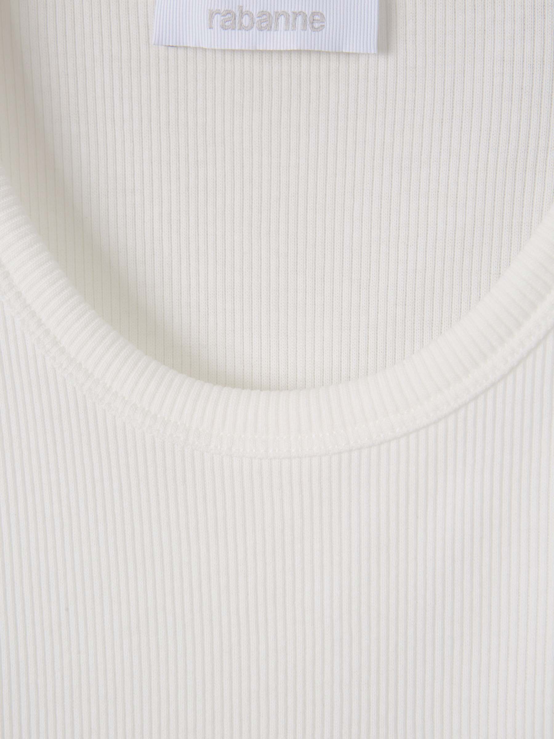 Outlet online Rabanne Mujer Top Signature Piercing color Blanco sku 782-001809 01 - Foto 3