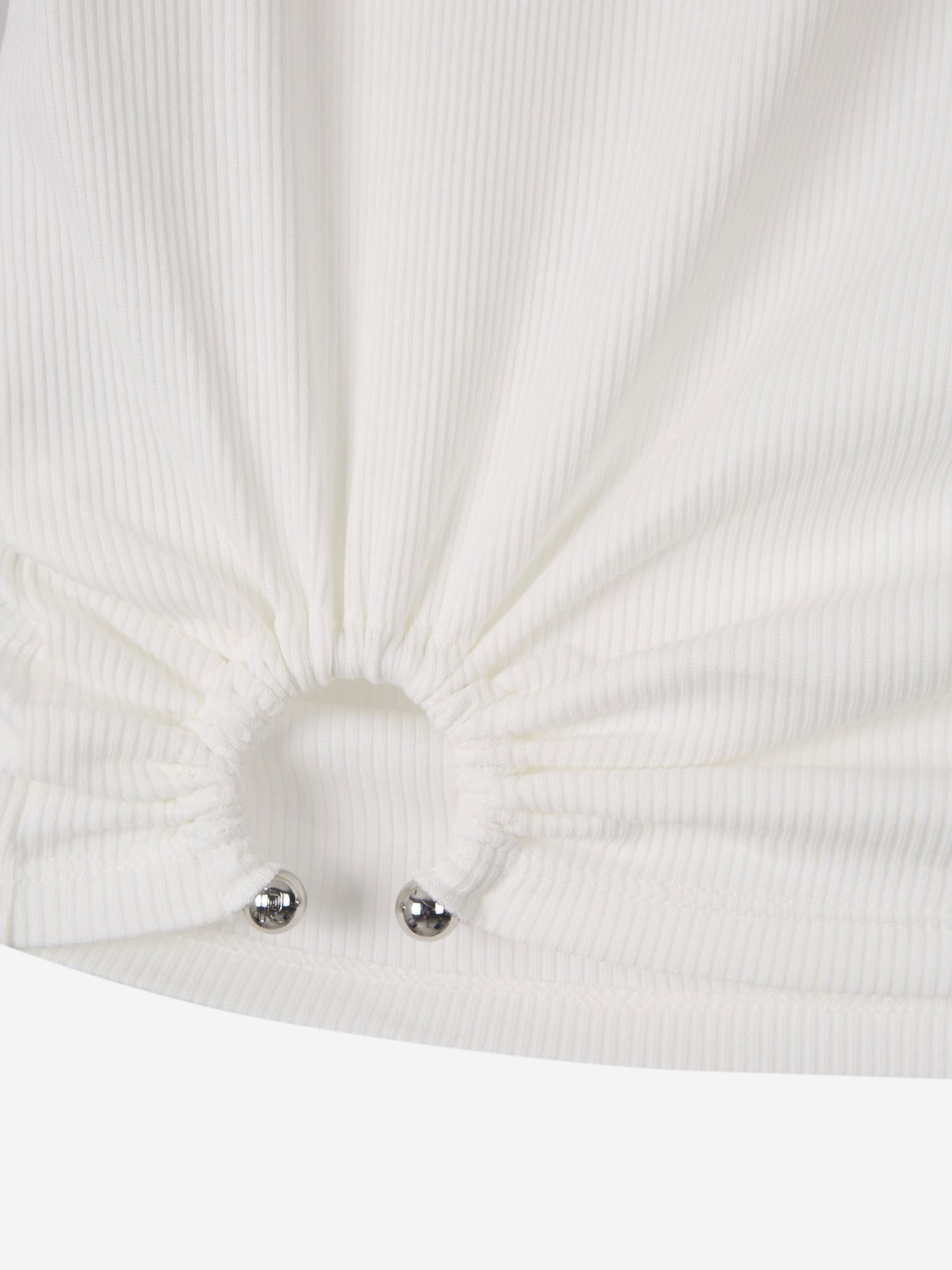 Outlet online Rabanne Mujer Top Signature Piercing color Blanco sku 782-001809 01 - Foto 4