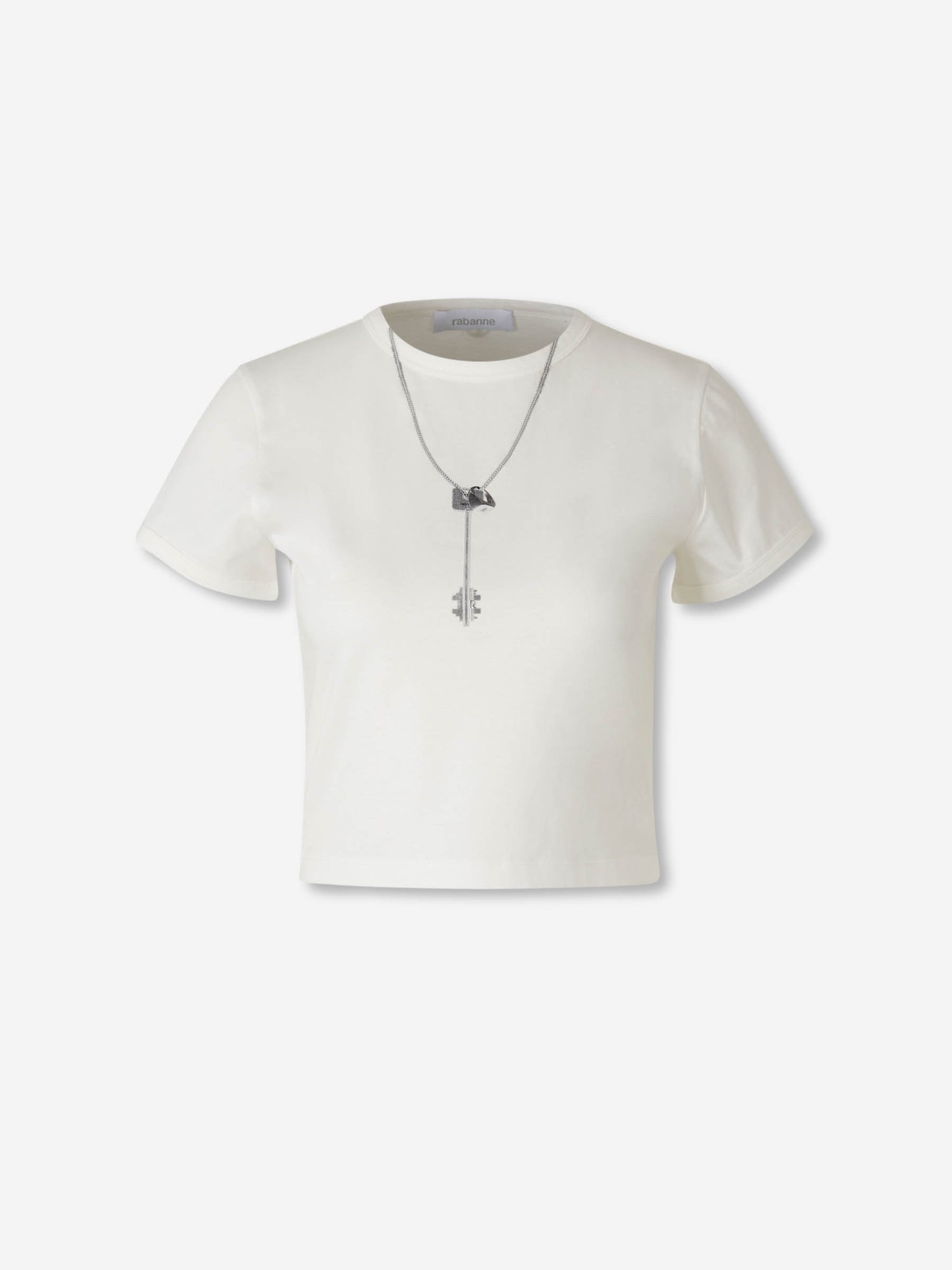Outlet online Rabanne Mujer Camiseta Cuello Redondo color Blanco sku 782-001811 01 - Foto 1