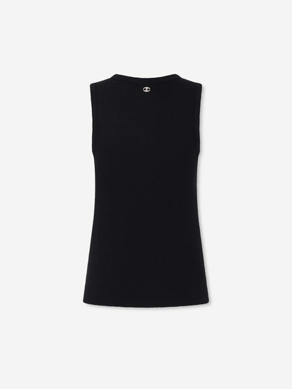Outlet online Rabanne Mujer Top Sin Mangas color Negro sku 782-001812 01 - Foto 3