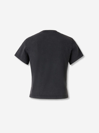 Outlet online Alexander Wang Mujer Camiseta Cuello Redondo color Negro sku 782-001823 01 - Foto 2