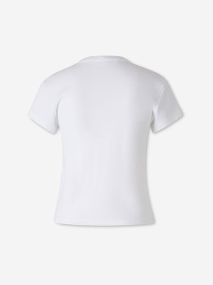 Outlet online Alexander Wang Mujer Camiseta Cuello Redondo color Blanco sku 782-001824 01 - Foto 2