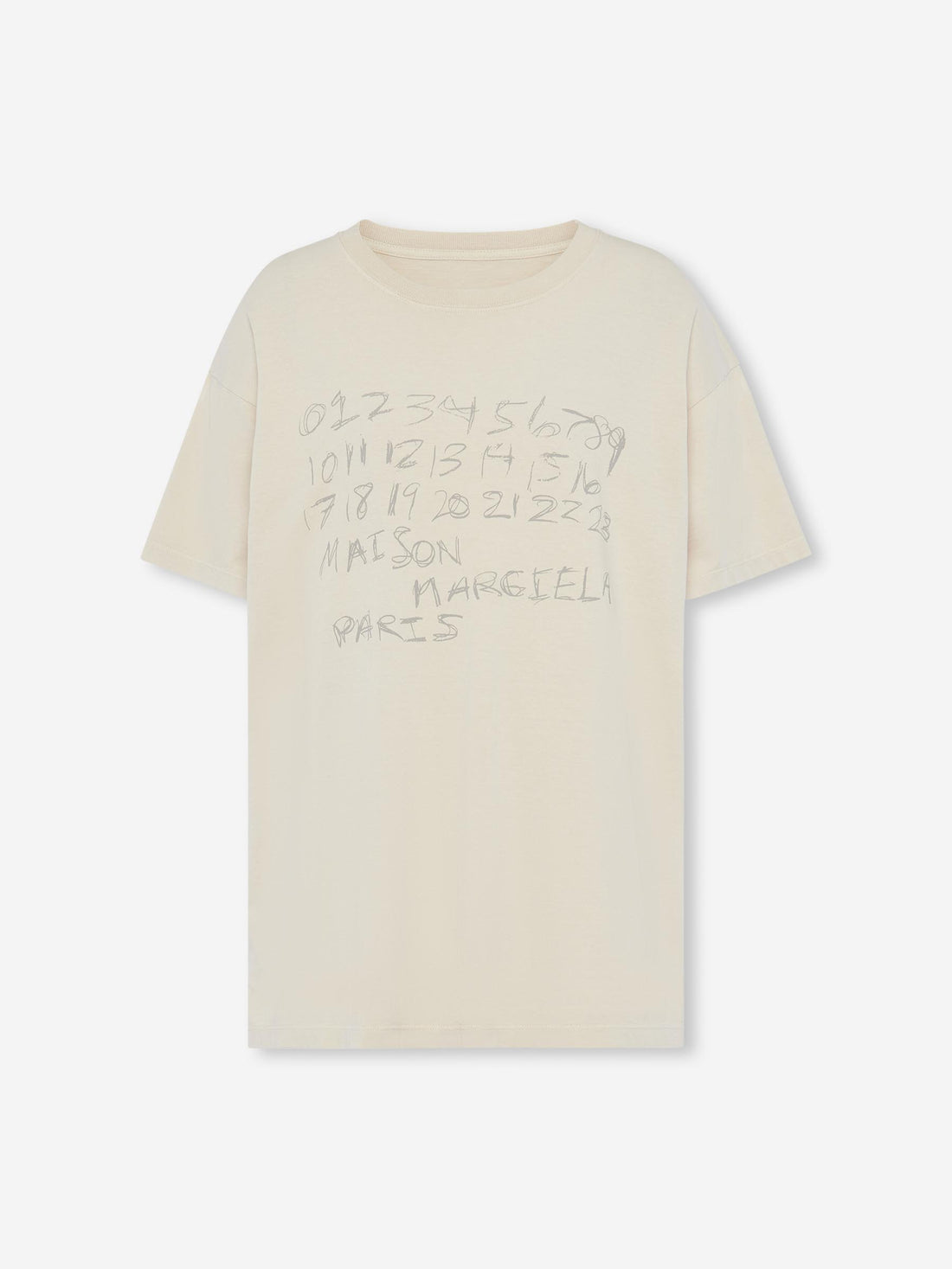 Outlet online Maison Margiela Mujer Camiseta Logo Algodón color Crema sku 782-001830 01 - Foto 1