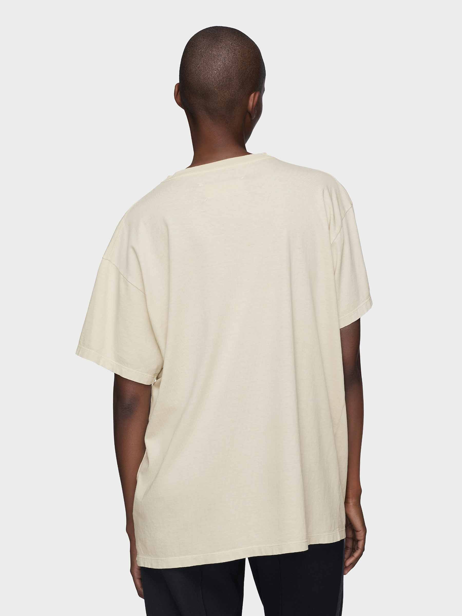 Outlet online Maison Margiela Mujer Camiseta Logo Algodón color Crema sku 782-001830 01 - Foto 3