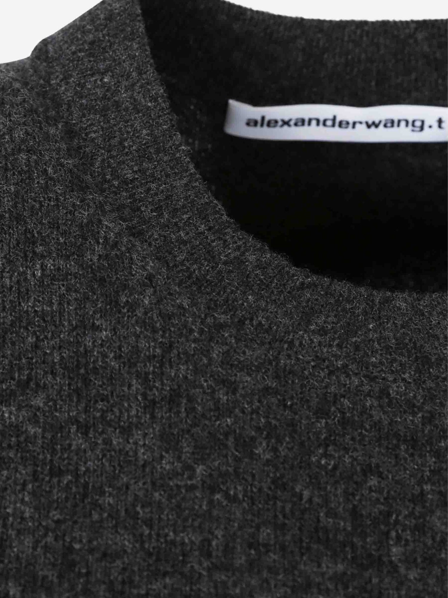 Outlet online Alexander Wang Mujer Camiseta Cropped color Gris Antracita sku 782-001832 01 - Foto 4