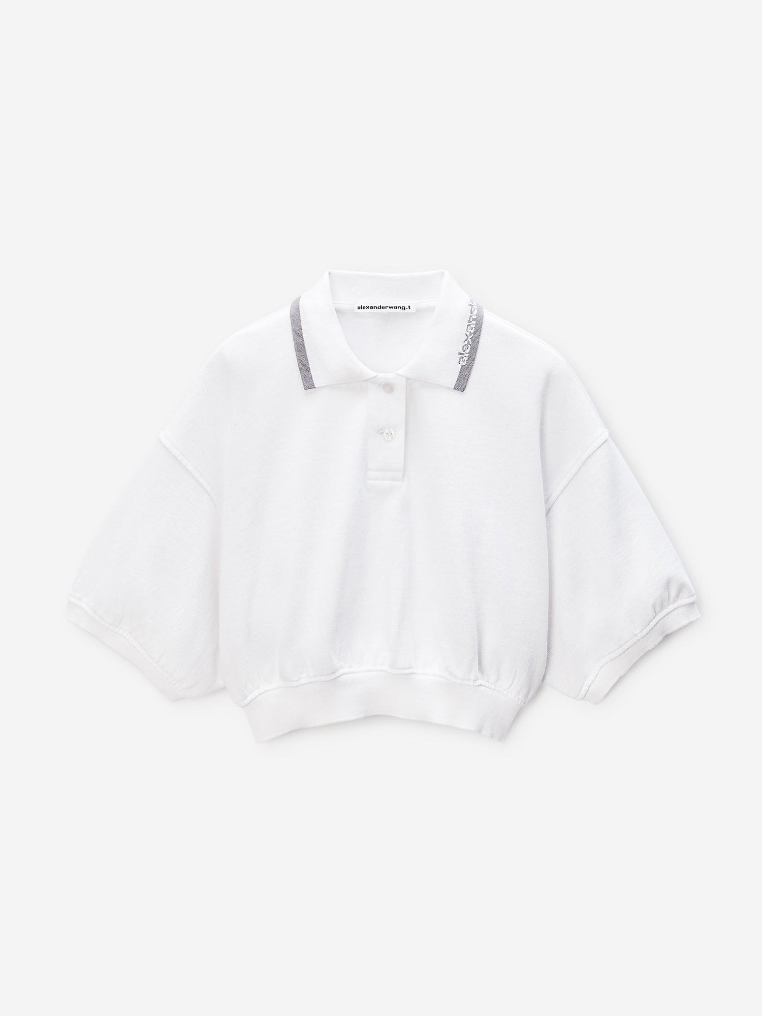 Outlet online Alexander Wang Mujer Polo Cropped color Blanco sku 782-001833 01 - Foto 1