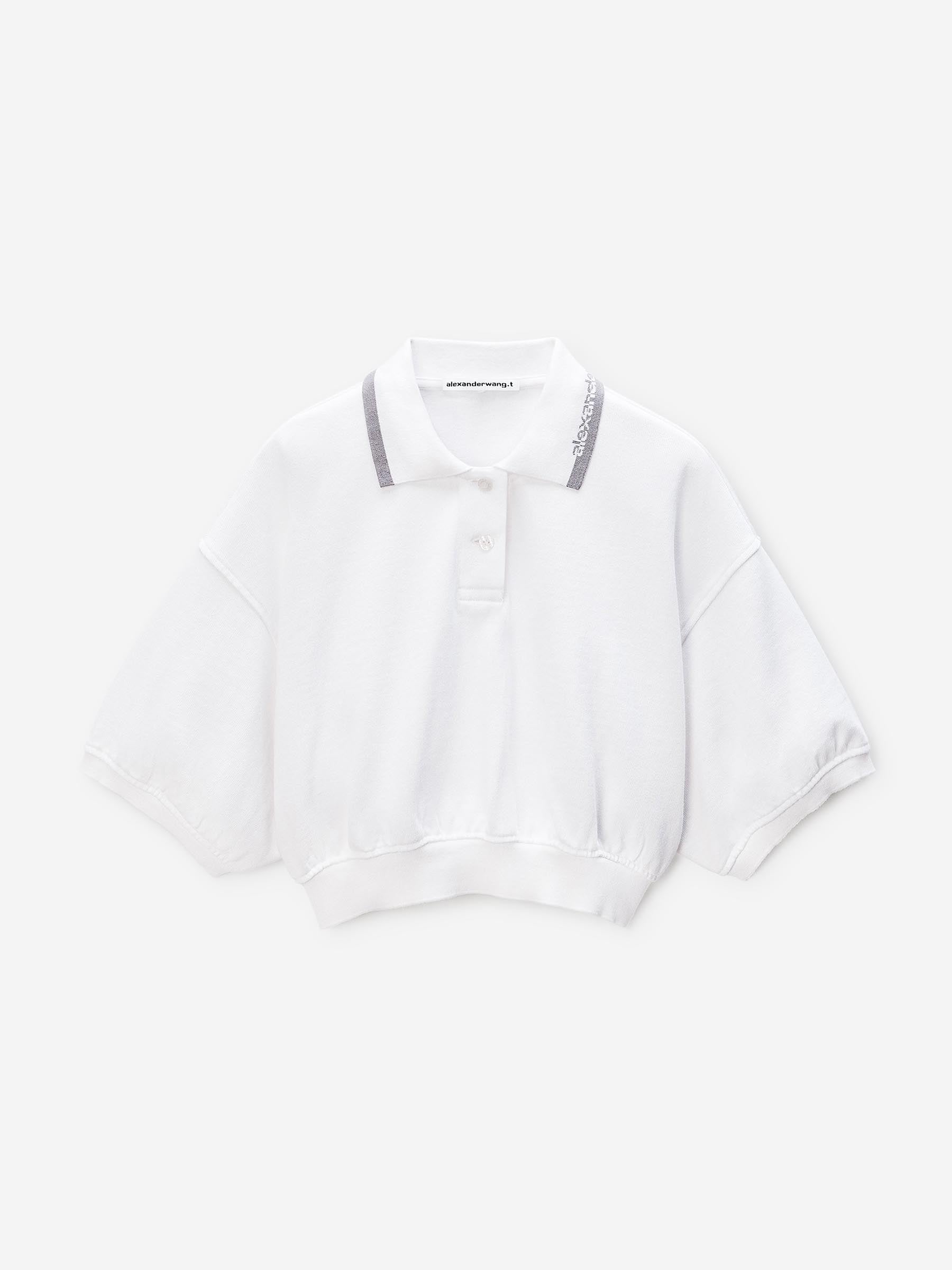 Outlet online Alexander Wang Mujer Polo Cropped color Blanco sku 782-001833 01 - Foto 1