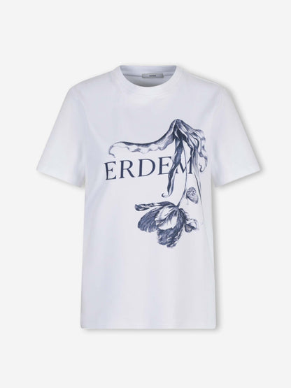 Outlet online Erdem Mujer Camiseta Cuello Redondo color Blanco sku 782-001842 01 - Foto 1