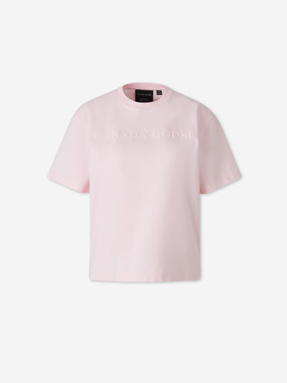 Canada Goose Mujer Barcelona Camiseta Roam Bordado color Rosa Palo sku 782-001860 01 - Foto 1