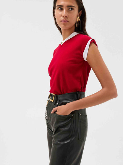 Versace Mujer Barcelona Camiseta Manga Corta color Rojo sku 782-001879 02 - Foto 3