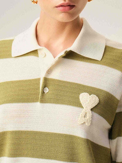 Ami Paris Mujer Barcelona Polo de Punto color Multicolor sku 782-001881 01 - Foto 4