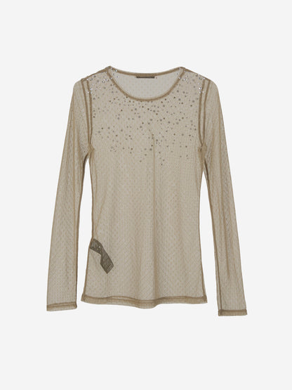 Top Transparente Brillos
