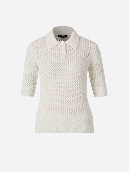 Outlet online Fabiana Filippi Mujer Polo Punto Algodón color Blanco sku 783-000066 01 - Foto 1