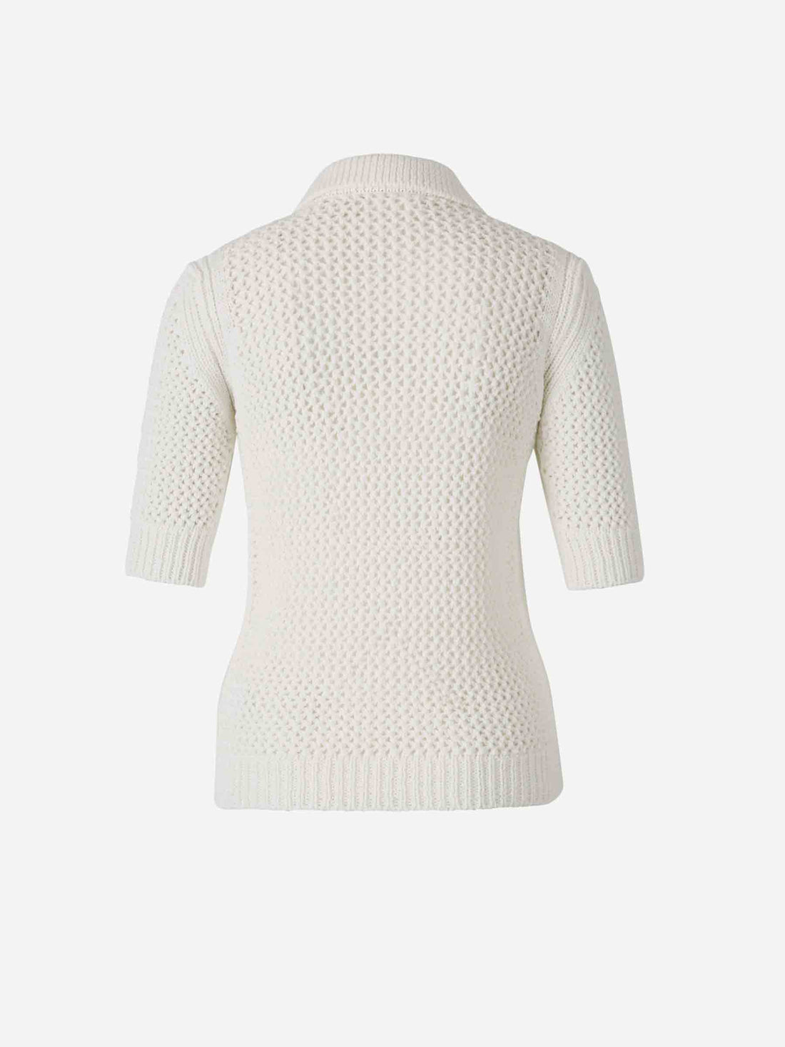 Outlet online Fabiana Filippi Mujer Polo Punto Algodón color Blanco sku 783-000066 01 - Foto 2