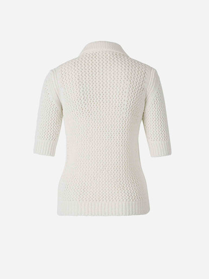 Outlet online Fabiana Filippi Mujer Polo Punto Algodón color Blanco sku 783-000066 01 - Foto 2