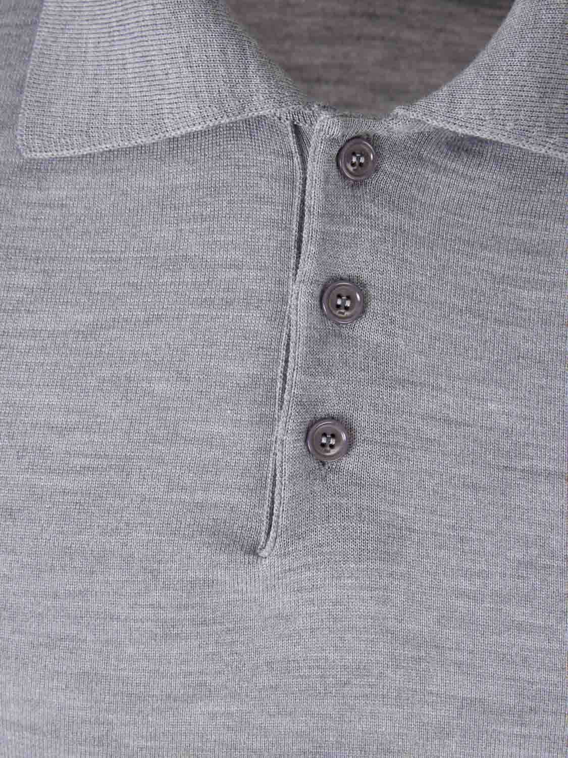 Outlet online Ami Paris Mujer Polo Punto Lana color Gris sku 783-000074 02 - Foto 3