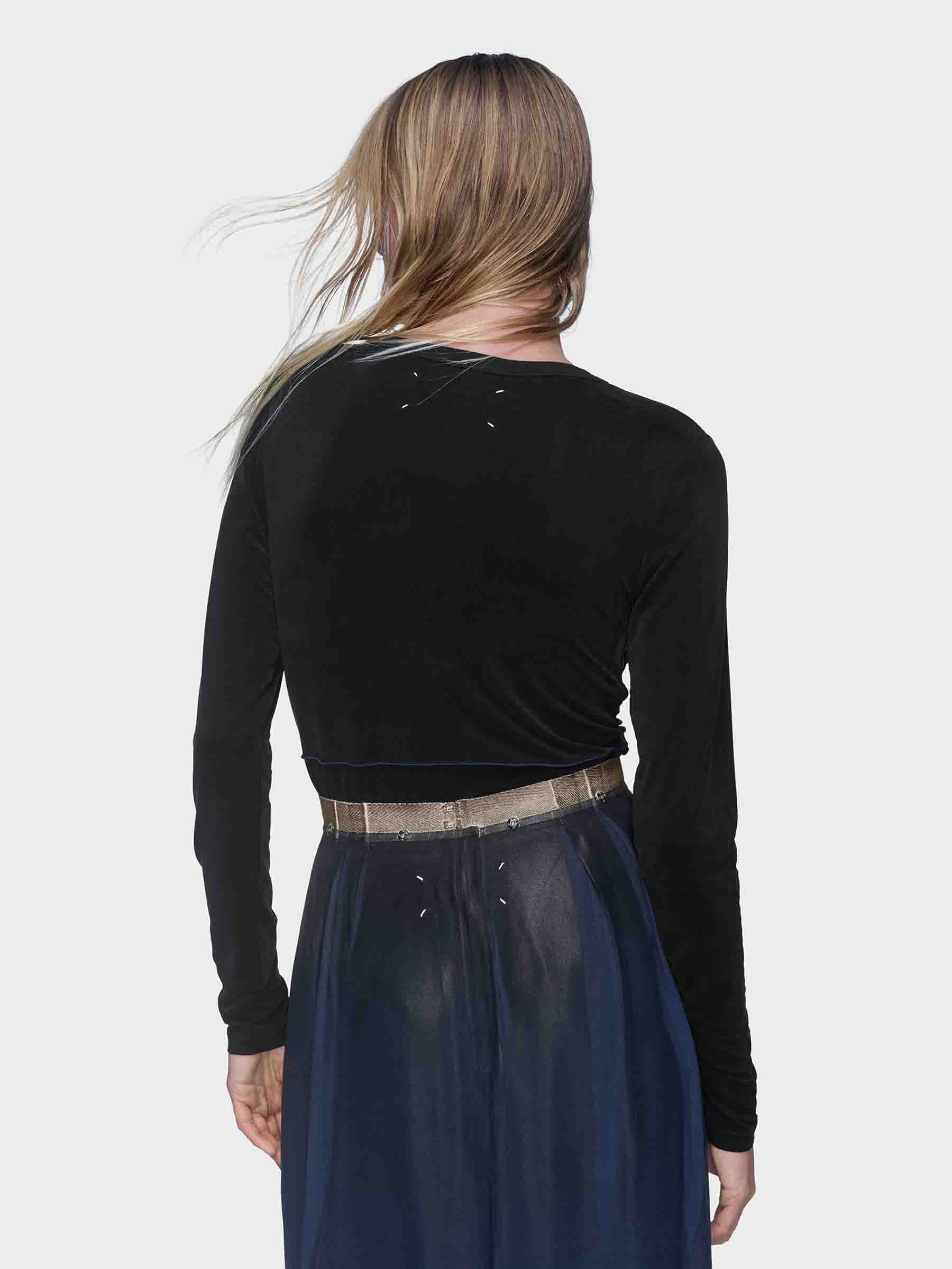 Maison Margiela Mujer Barcelona Camiseta Manga Larga color Negro sku 783-000077 01 - Foto 3