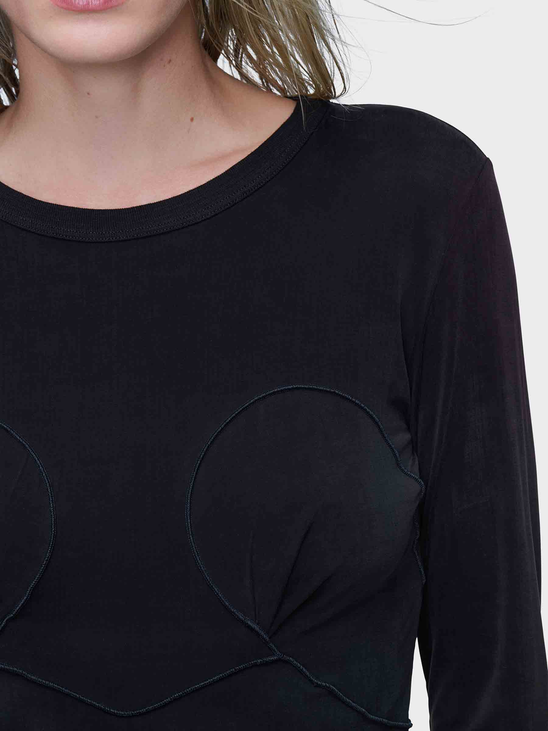 Maison Margiela Mujer Barcelona Camiseta Manga Larga color Negro sku 783-000077 01 - Foto 4