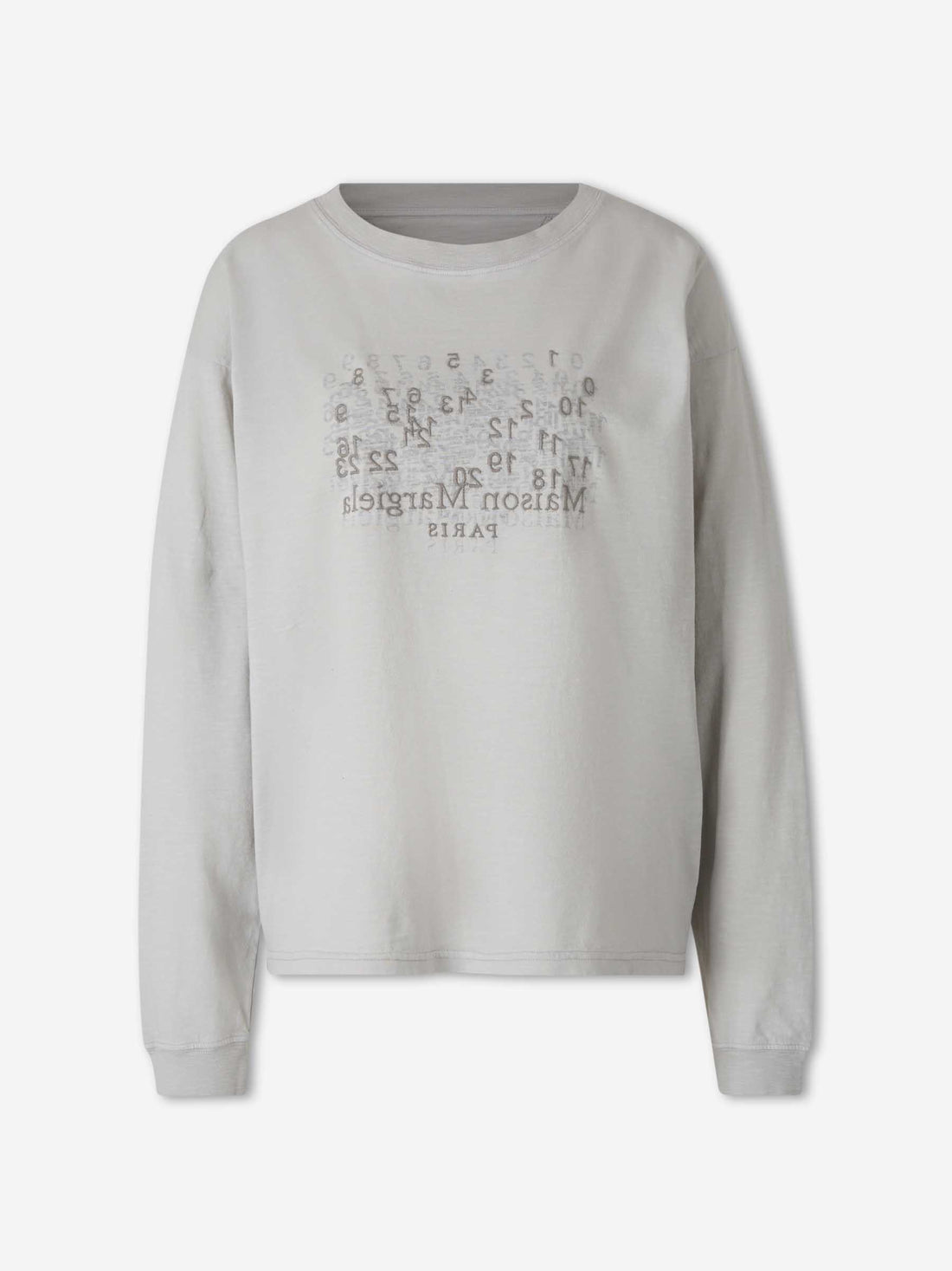 Maison Margiela Mujer Barcelona Camiseta cuello redondo color Gris Claro sku 783-000078 01 - Foto 1