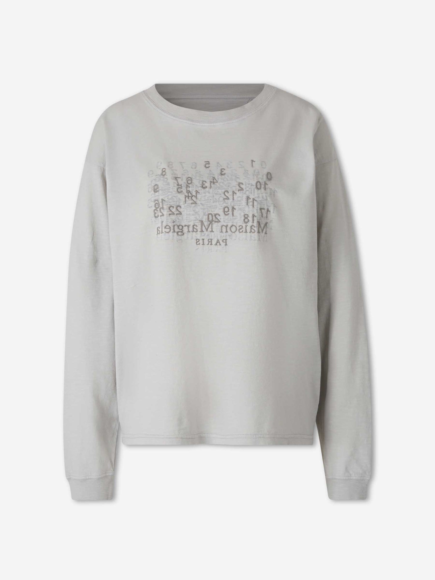 Maison Margiela Mujer Barcelona Camiseta cuello redondo color Gris Claro sku 783-000078 01 - Foto 1