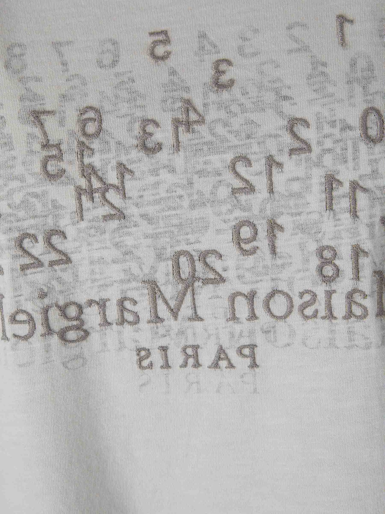 Maison Margiela Mujer Barcelona Camiseta cuello redondo color Gris Claro sku 783-000078 01 - Foto 4