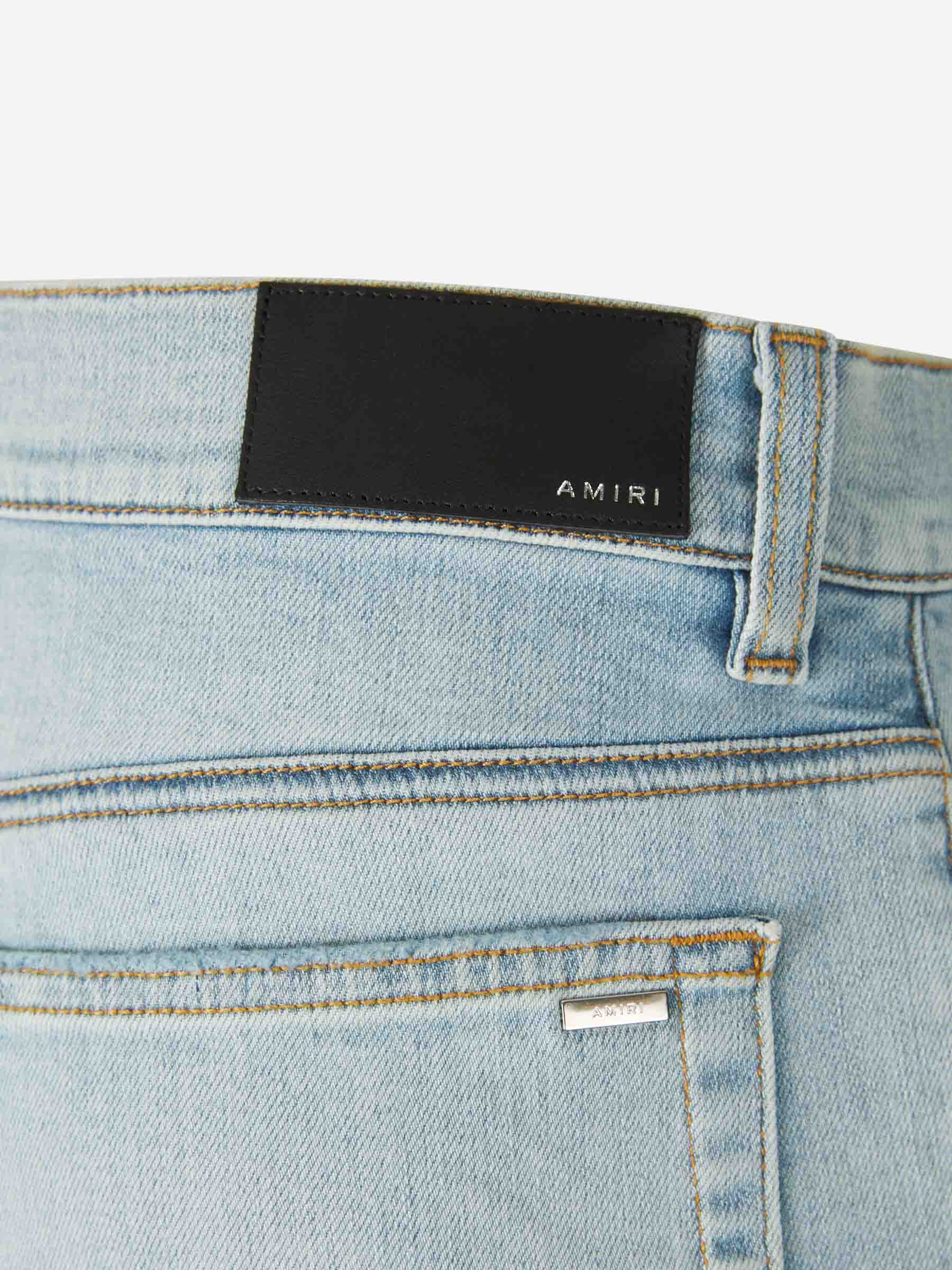 Outlet online Amiri Hombre Jeans Skinny Fit MX1 color Azul Denim Claro sku 522-002645 01 - Foto 7