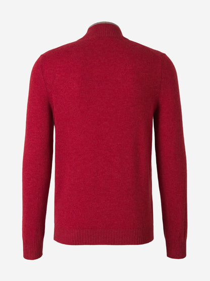 Outlet online Santa Eulalia Hombre Jersey Cashmere Cremallera color Rojo Cereza sku 542-002300 02 - Foto 2