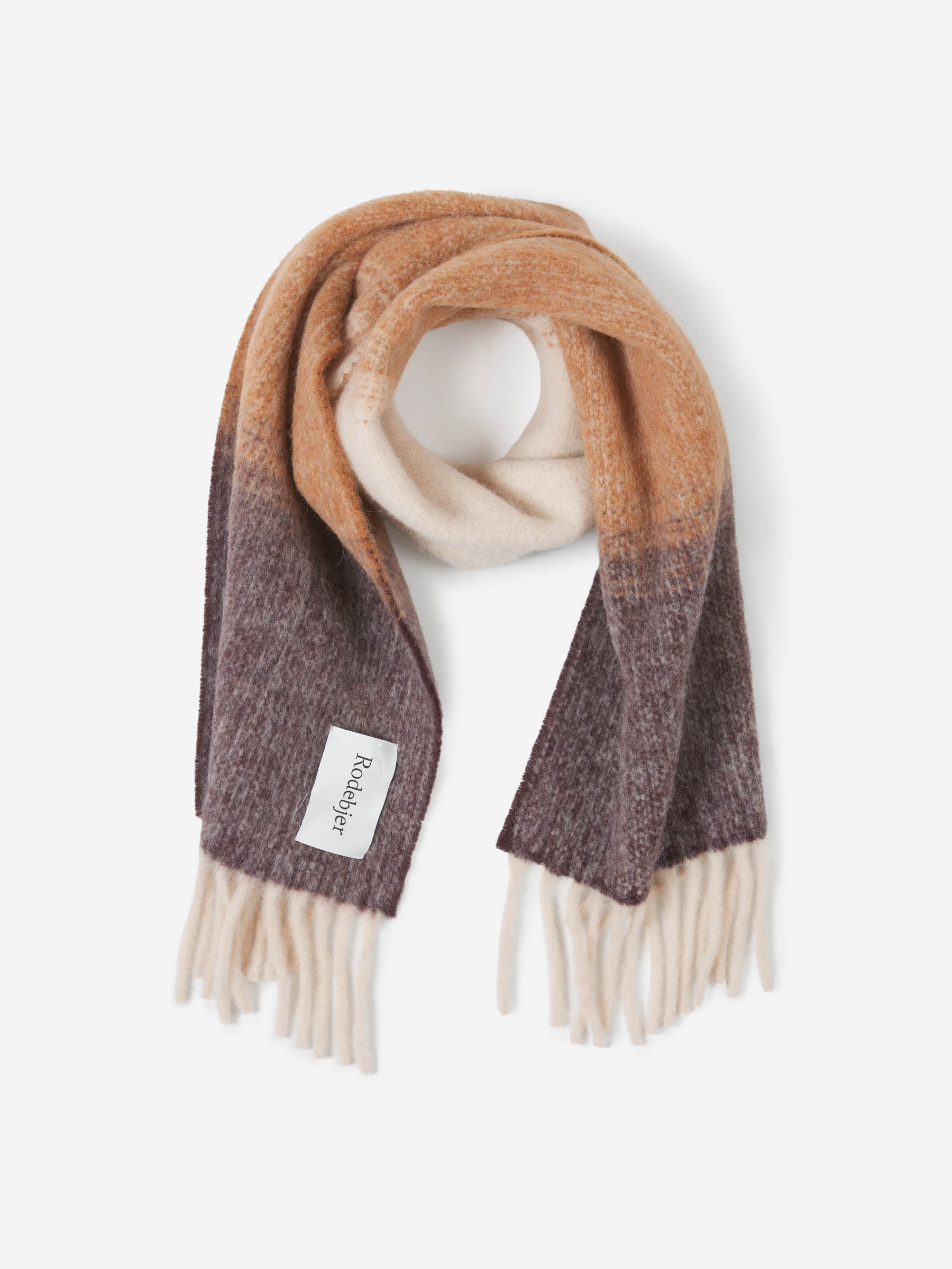 Outlet online Rodebjer Mujer Bufanda Alpaca Franjas color Azul Marino sku 796-000102 01 - Foto 4