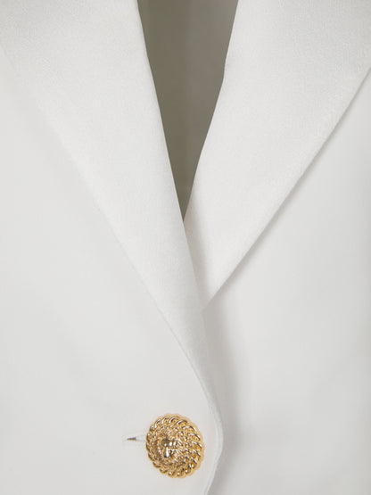 Outlet online Balmain Mujer Blazer Grain De Poudre color Blanco sku 741-002193 01 - Foto 3
