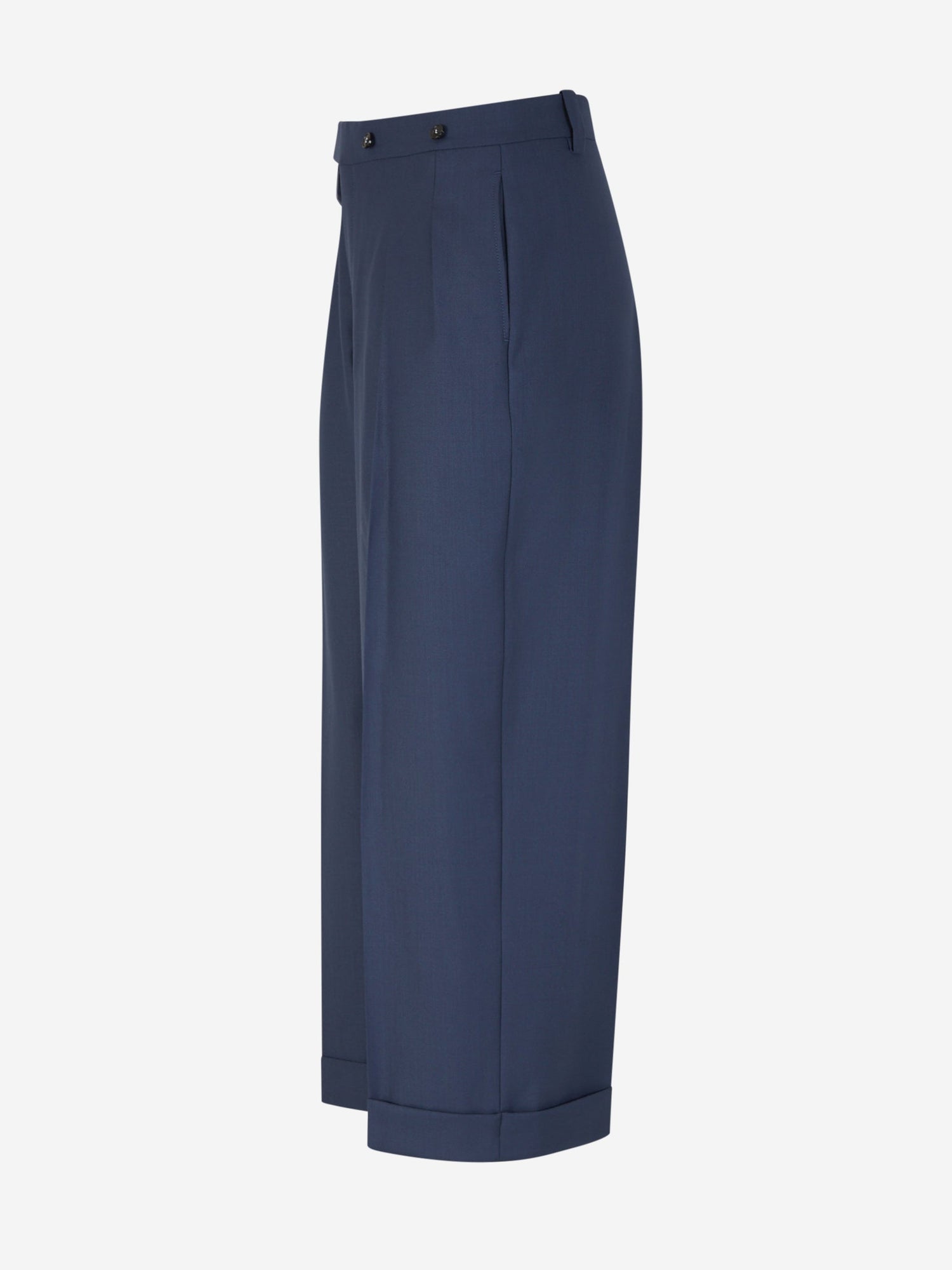 Outlet online Victoria Beckham Mujer Pantalones Formales Capri color Azul Marino sku 761-003502 01 - Foto 2