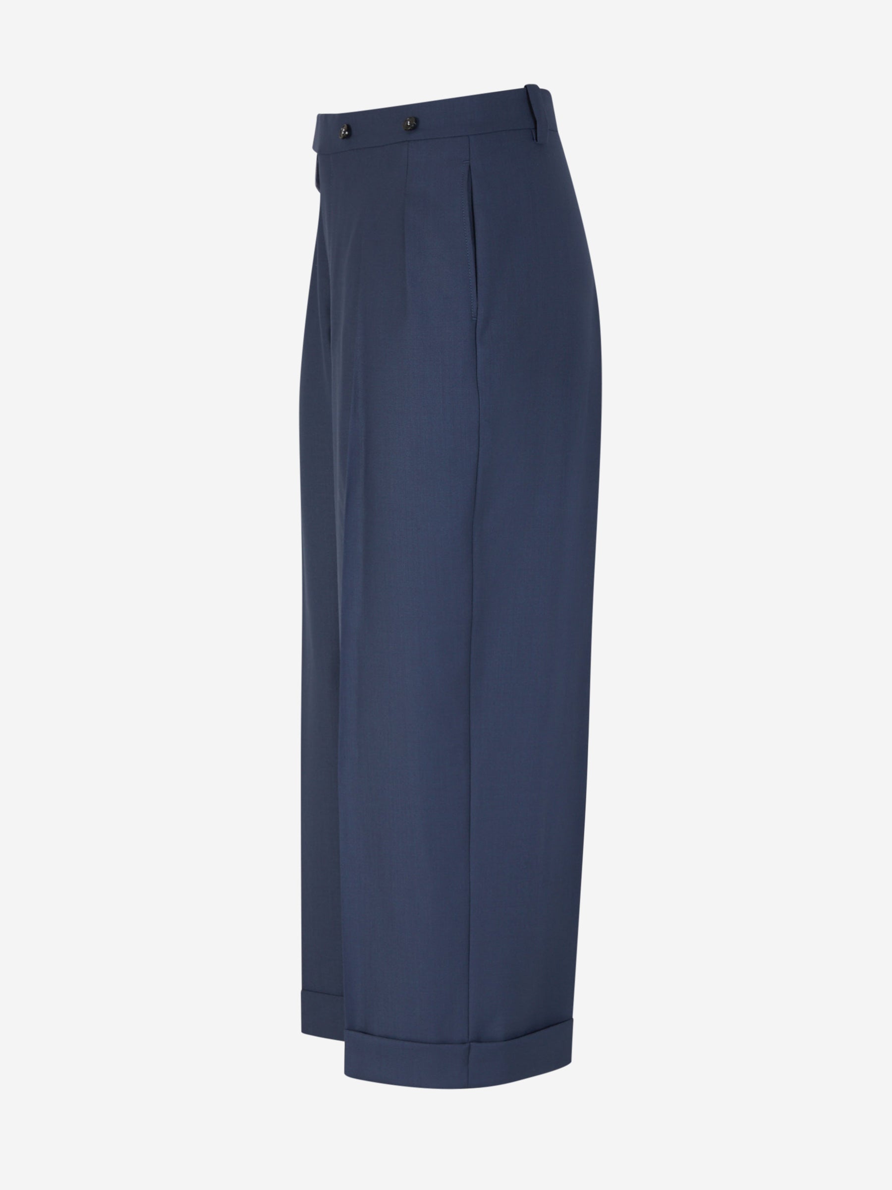 Outlet online Victoria Beckham Mujer Pantalones Formales Capri color Azul Marino sku 761-003502 01 - Foto 2