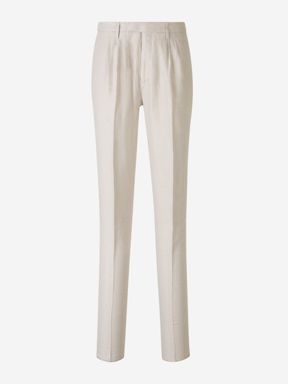 Outlet online Boglioli Hombre Traje Liso Lino color Marfil sku 312-002795 01 - Foto 6