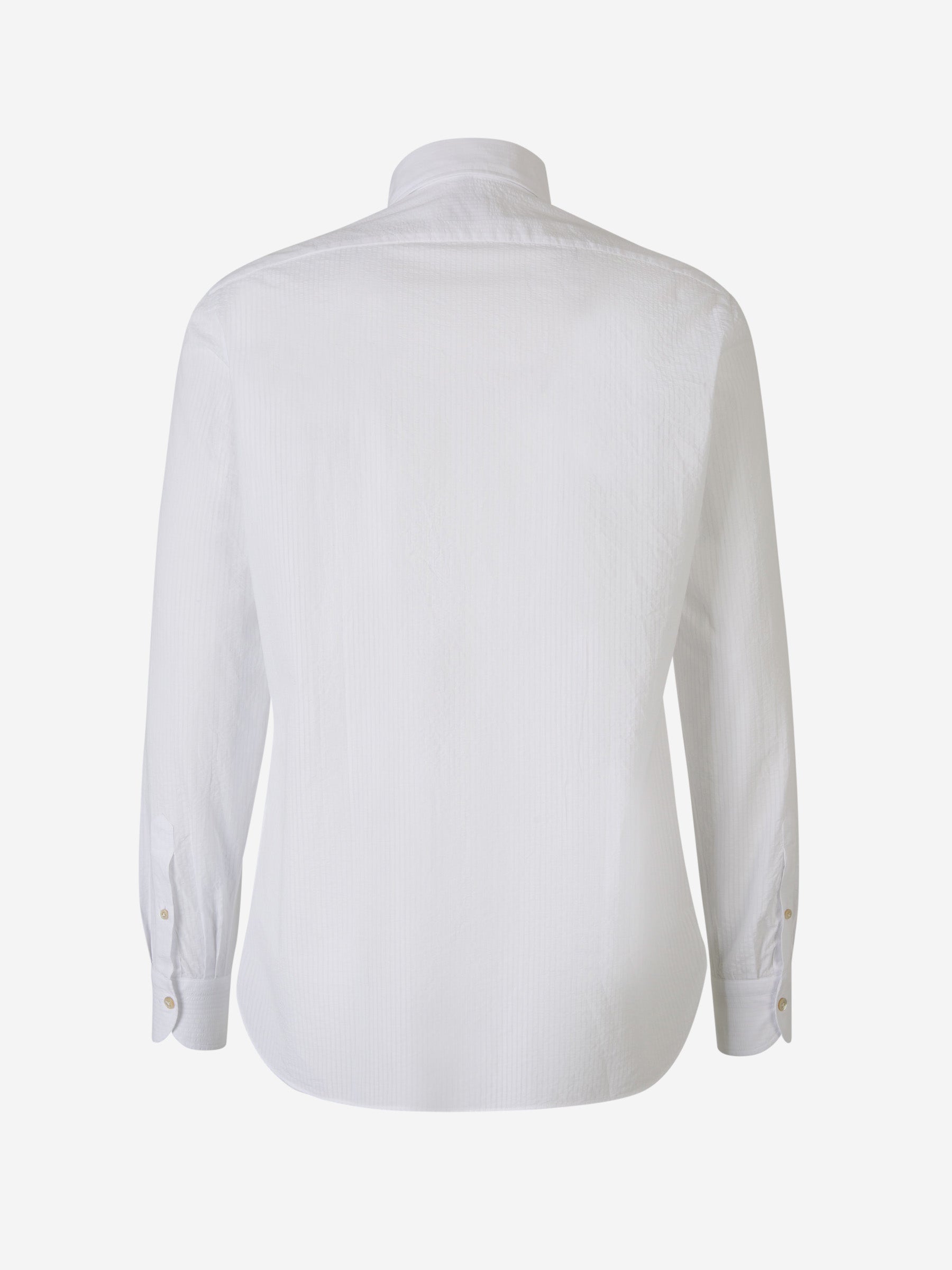 Outlet online Borrelli Hombre Camisa Texturizada Algodón color Blanco sku 531-006219 02 - Foto 2