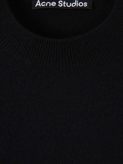 Outlet online Acne Studios Face Hombre Jersey Lana Logo color Negro sku 542-002323 01 - Foto 3