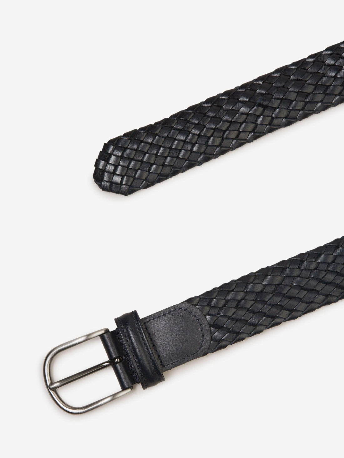 Santa Eulalia Cinturón Trenzado Piel color Azul Noche sku 622-001160 02 - Foto 2