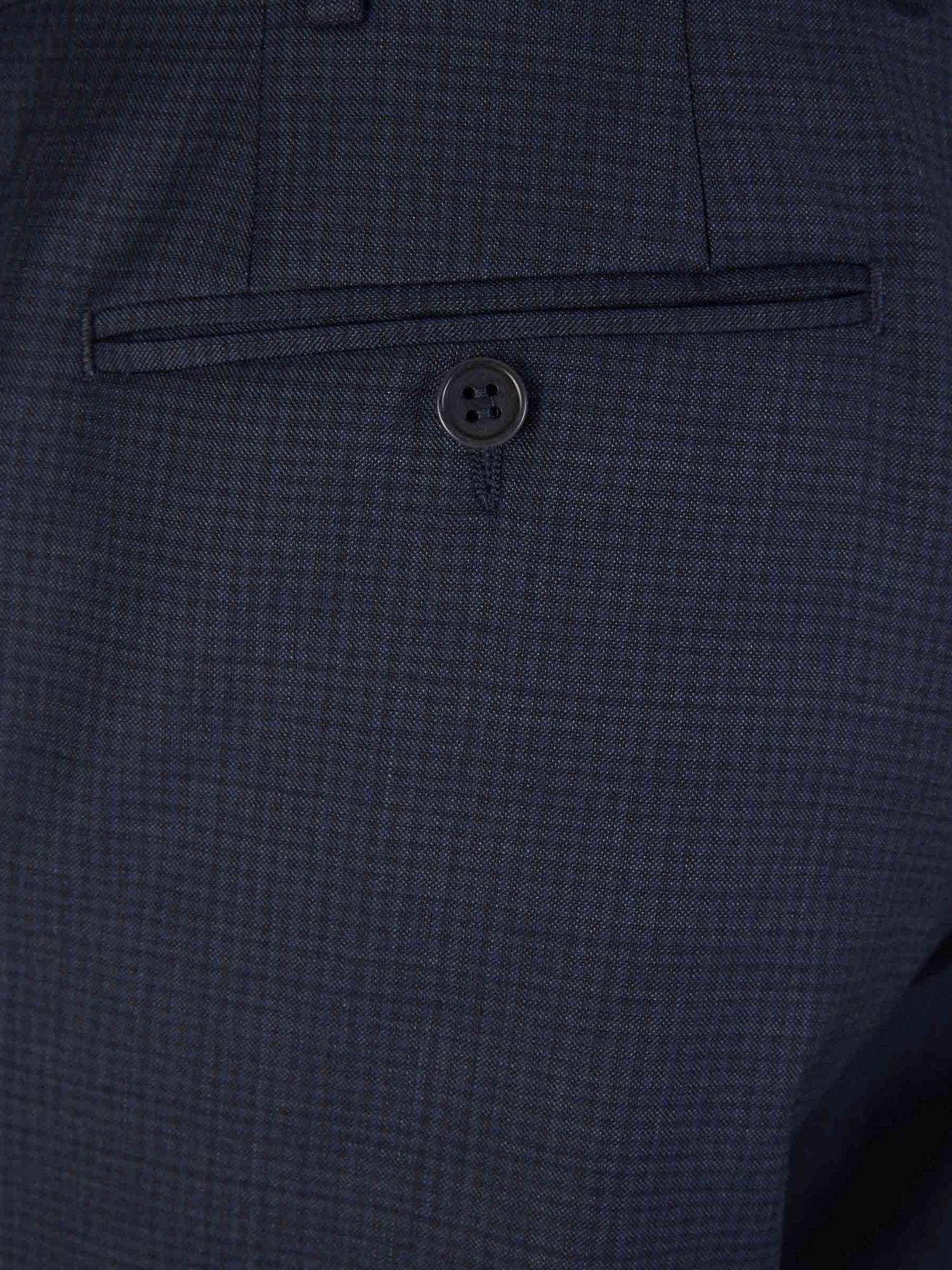 Outlet online Canali Hombre Traje Cuadros Lana color Azul Noche sku 312-002802 01 - Foto 8