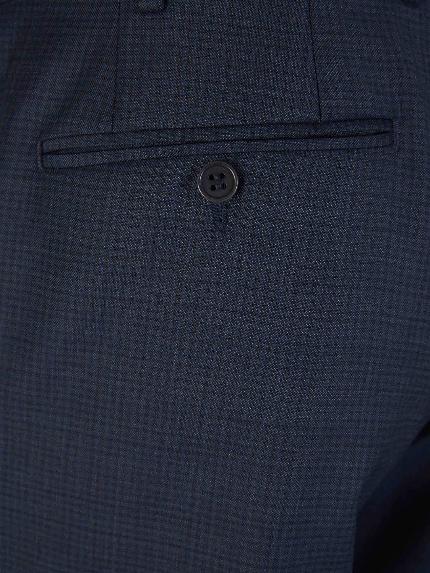Outlet online Canali Hombre Traje Cuadros Lana color Azul Noche sku 312-002802 01 - Foto 8