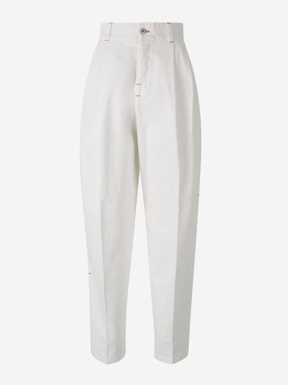 Outlet online Jacquemus Mujer Jeans Le de-Nîmes Curzio color Crema sku 763-001602 01 - Foto 1