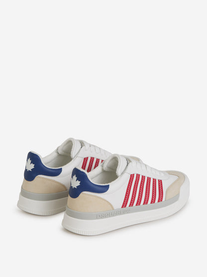 Outlet online Dsquared2 Hombre Sneakers Piel Rayas color Blanco sku 616-002631 02 - Foto 3